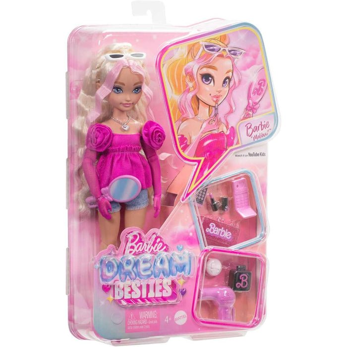 Barbie Dream Besties Barbie "Malibu, bambola snodata alla moda con capelli biondi ondulati HYC21 - 0194735243266 - DarSaGiocattoli