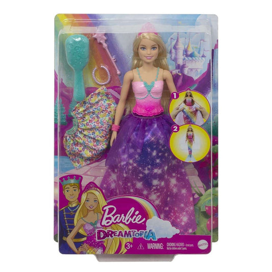 Barbie Dreamtopia 2in1 da Principessa a Sirena - DarSaGiocattoli