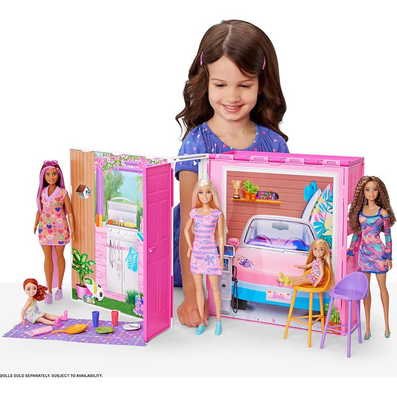 Barbie Loft Casa delle Vacanze Plyaset con Bambola HJR77 - 0194735178308 - DarSaGiocattoli