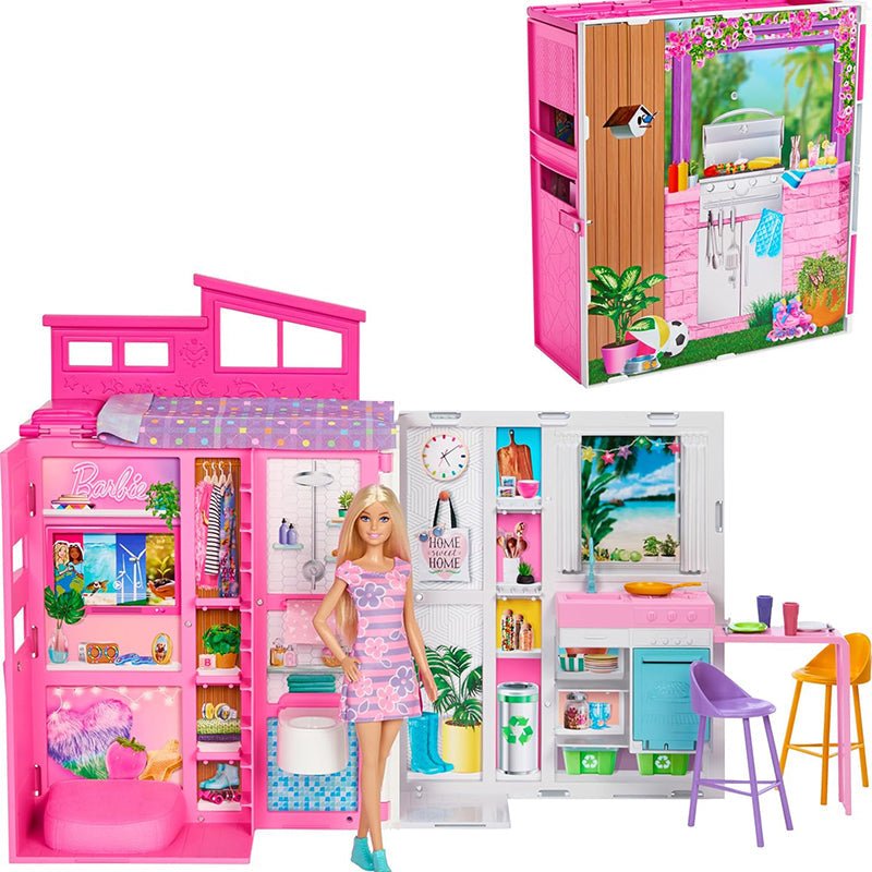 Barbie Loft Casa delle Vacanze Plyaset con Bambola HJR77 - 0194735178308 - DarSaGiocattoli