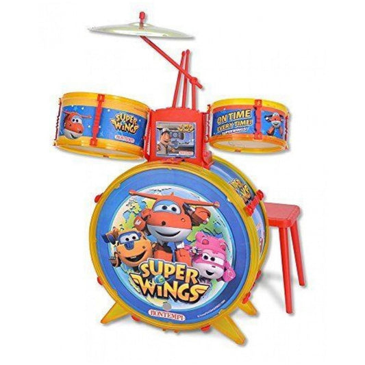 Batteria Elettronica Super Wings Bontempi JD45 Sgabello e Tastiera - 0047663053738 - DarSaGiocattoli