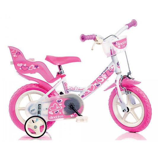 Bicicletta Little Heart Bambina Dino Bikes 124/144 - 8006817123118 - DarSaGiocattoli