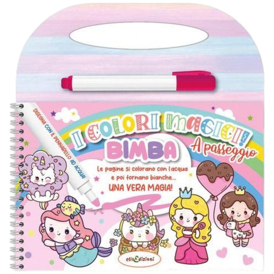 Bimba Colori Magici a Passeggio Con Pennarello Ad Acqua - 9791281454576 - DarSaGiocattoli