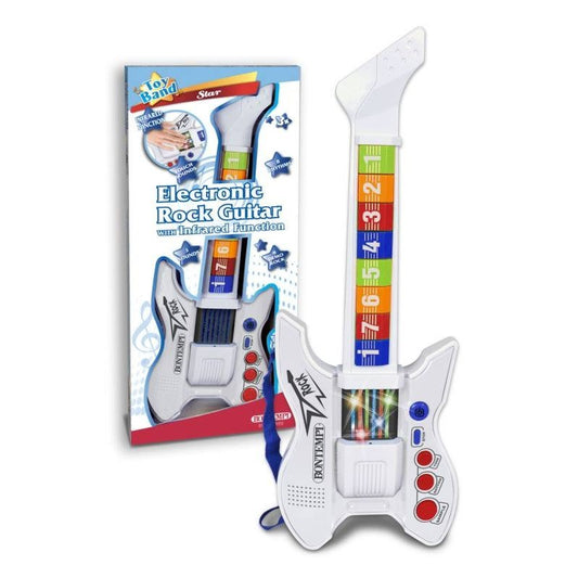 Bontempi InfraGroove Chitarra Rock ad Infrarossi Tracolla Bianca 24 1500 - 0047663241852 - DarSaGiocattoli