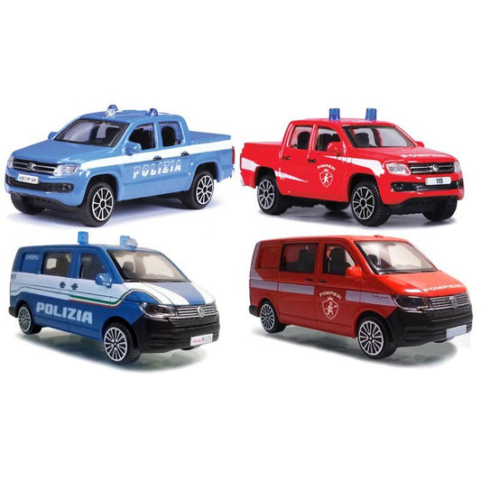 Burago Auto Pronto Intervento 1:43 Emerfency VW 18-01516/30010 - 4893993015160 - DarSaGiocattoli