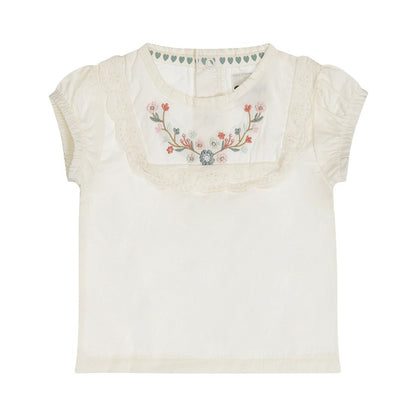Camicietta Bambina Beige In Cotone Dirkje N58397 - 8720815586323 - DarSaGiocattoli