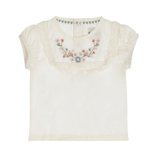 Camicietta Bambina Beige In Cotone Dirkje N58397 - 8720815586323 - DarSaGiocattoli