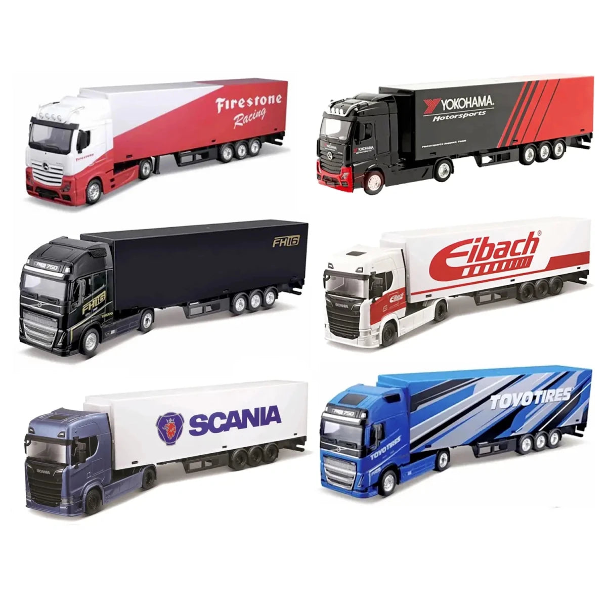 Camion Con Rimorchio Scala 1:43 Assortiti Burago 18 - 31480 - 4893993314805 - DarSaGiocattoli