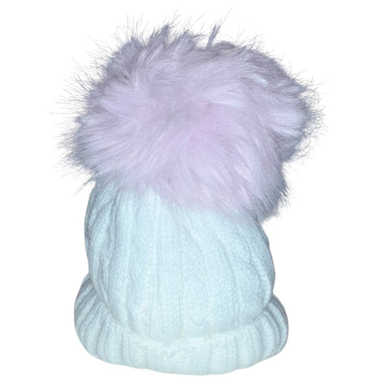 Cappellino Con Pon Pon Bambina Caldo Taglia Unica 1 - 4 Anni Enviva Q - 42 - 2025042212806 - DarSaGiocattoli