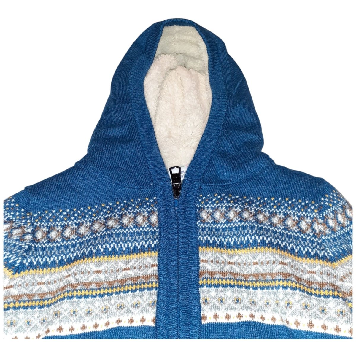 Cardigan Bambino Blu Con Calda Pelliccia Ativo BB - XH0465 -  - DarSaGiocattoli