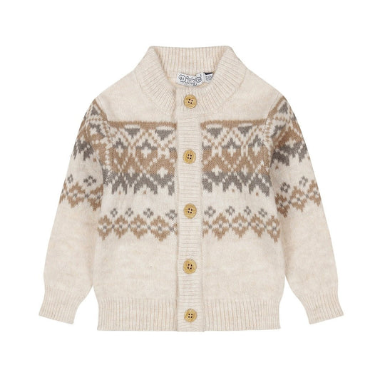 Cardigan Lavorato a Maglia Bambino Dirkje Bianco Sporco O56565 - 8720815509483 - DarSaGiocattoli