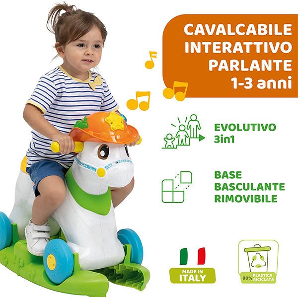 Chicco Baby Rodeo Italia Cavalcabile 11314 - 8058664158928 - DarSaGiocattoli