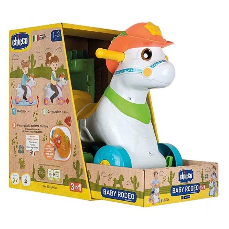Chicco Baby Rodeo Italia Cavalcabile 11314 - 8058664158928 - DarSaGiocattoli
