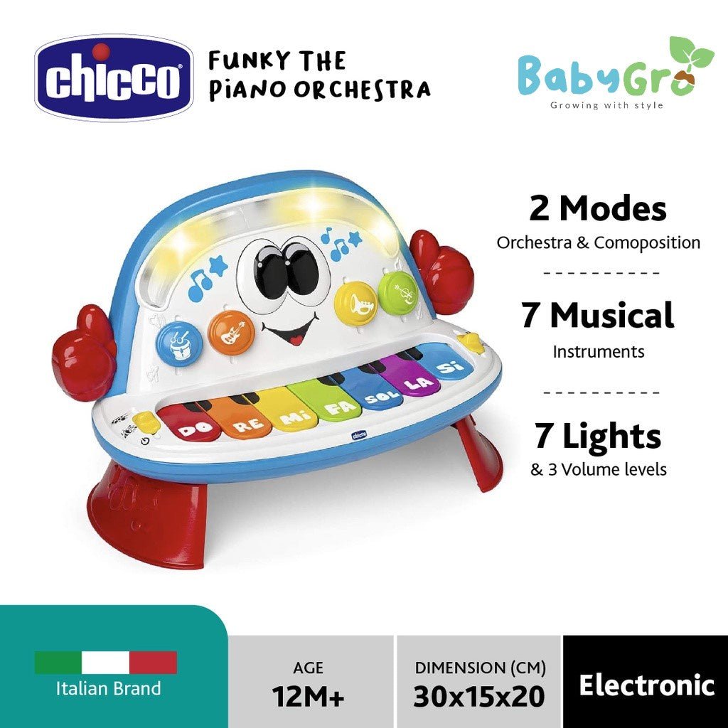 Chicco Funky Piano Orchestra Gioco Musicale 10111 - 8058664122486 - DarSaGiocattoli