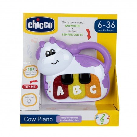 Chicco Piano Mucca Baby Senses Bilingue 11159 - 8058664156092 - DarSaGiocattoli