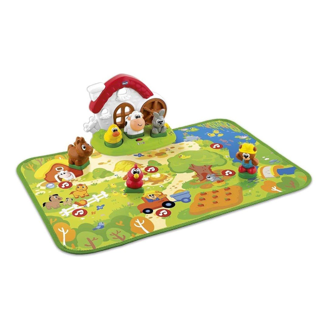 Chicco Playset Farm Animals 2 in 1 Tappetino da gioco interattivo - 8058664141777 - DarSaGiocattoli