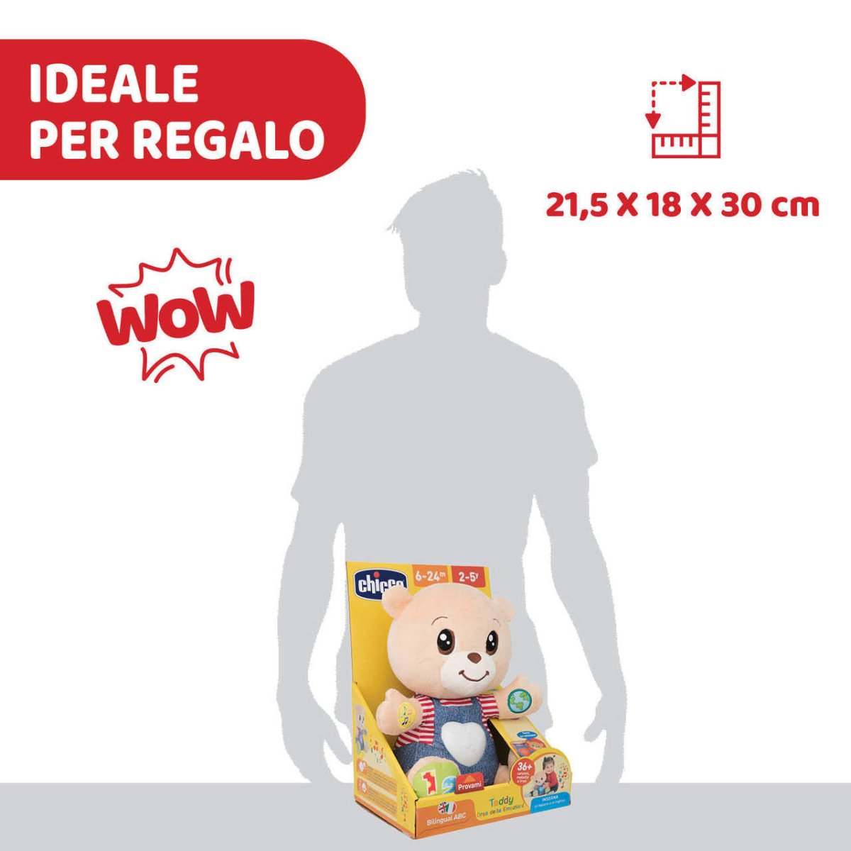 Chicco Teddy Orso delle Emozioni Peluche Evolutivo 07947 - 8058664067374 - DarSaGiocattoli