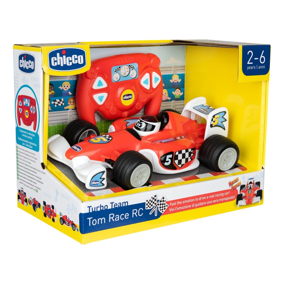 Chicco Tom Race RC Macchinina Da Corsa Telecomandata 11333 - 8058664159796 - DarSaGiocattoli