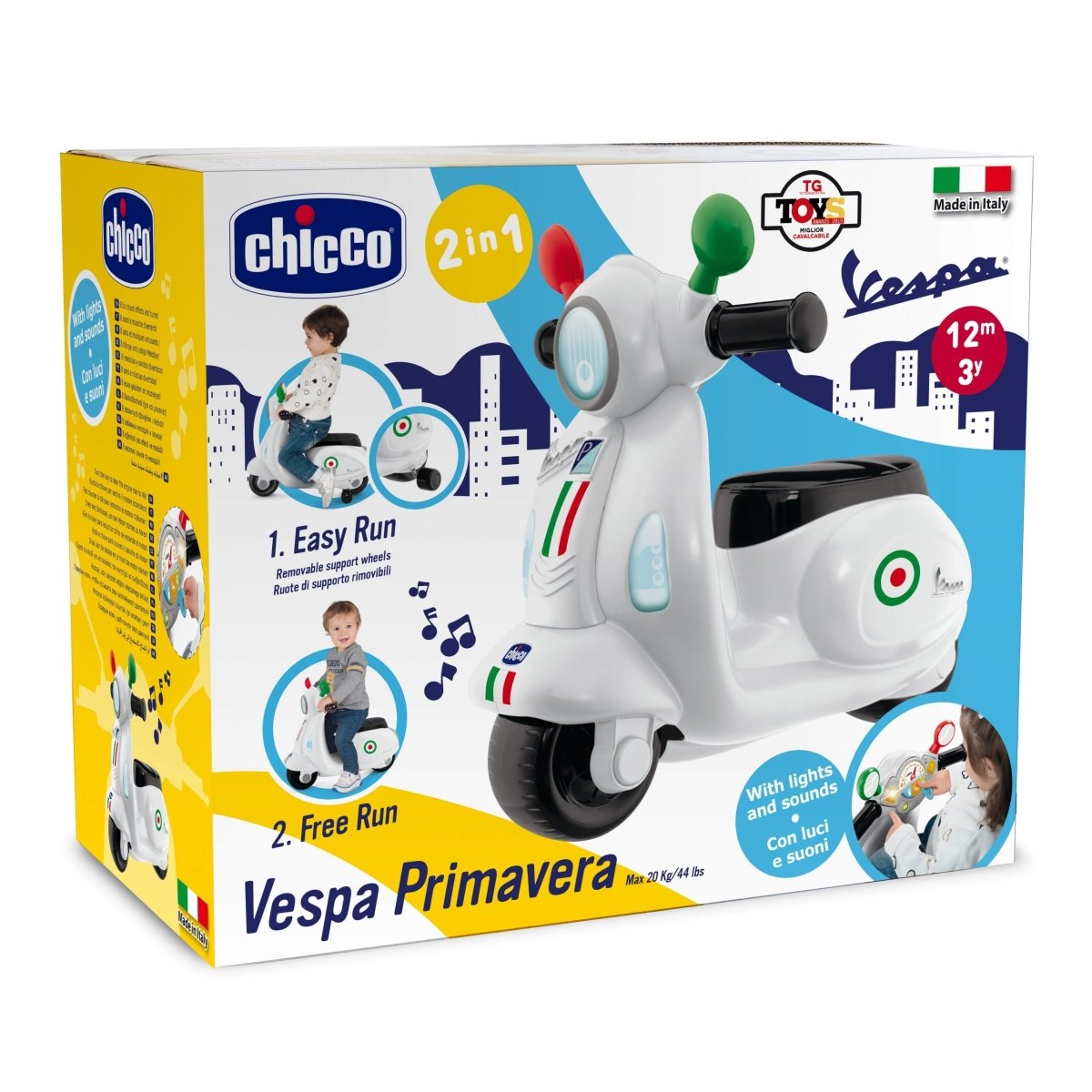 Chicco Vespa Primavera Italia Cavalcabile 95190.300 - 8058664124565 - DarSaGiocattoli