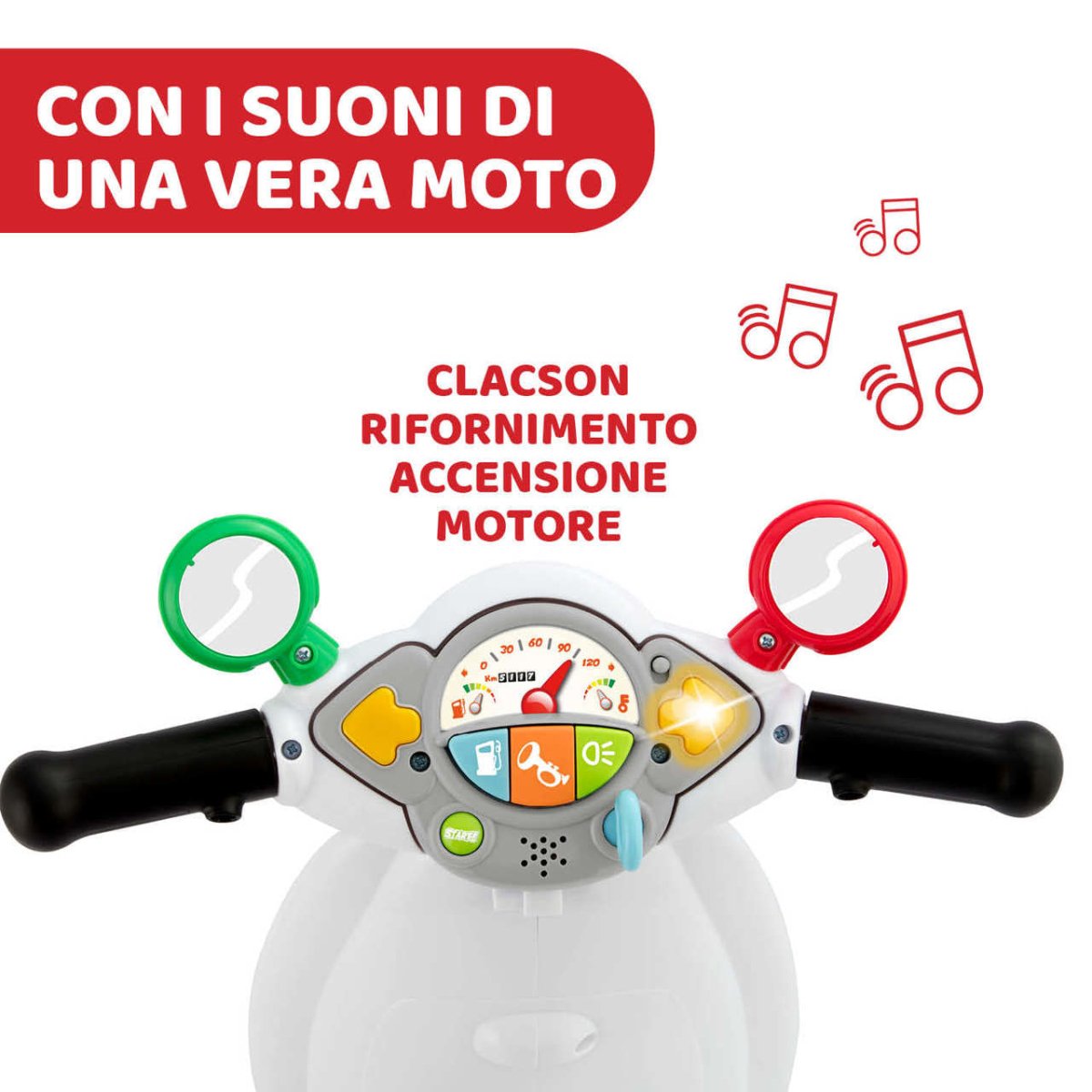 Chicco Vespa Primavera Italia Cavalcabile 95190.300 - 8058664124565 - DarSaGiocattoli