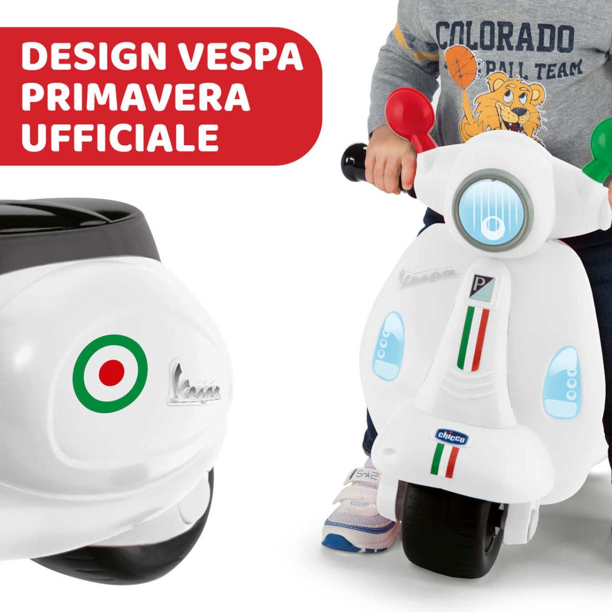 Chicco Vespa Primavera Italia Cavalcabile 95190.300 - 8058664124565 - DarSaGiocattoli