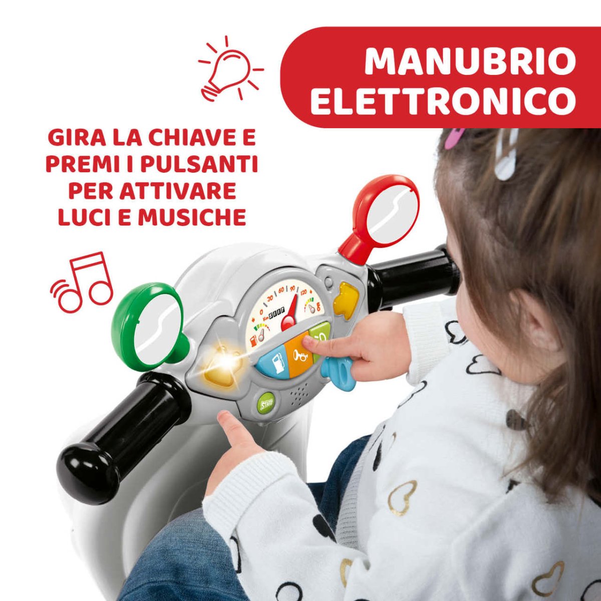 Chicco Vespa Primavera Italia Cavalcabile 95190.300 - 8058664124565 - DarSaGiocattoli