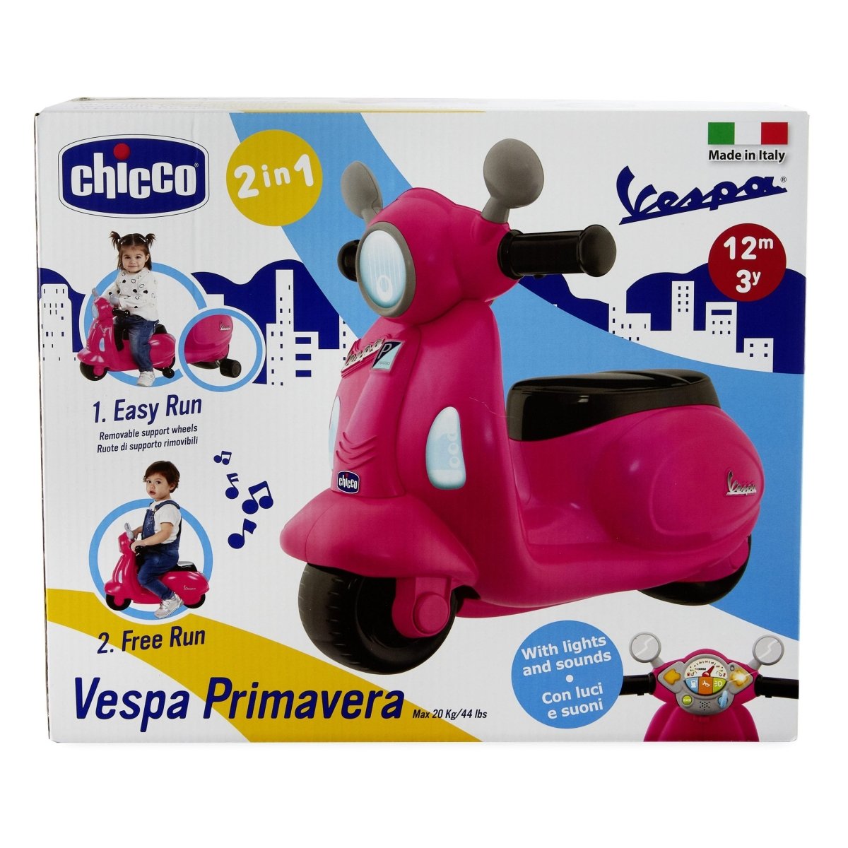 Chicco Vespa Primavera Rosa Cavalcabile 09519.10 - 8058664097609 - DarSaGiocattoli