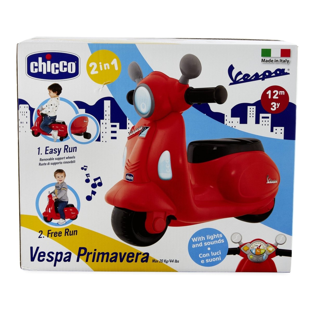 Chicco Vespa Primavera Rossa Cavalcabile 09519 - 8058664093946 - DarSaGiocattoli