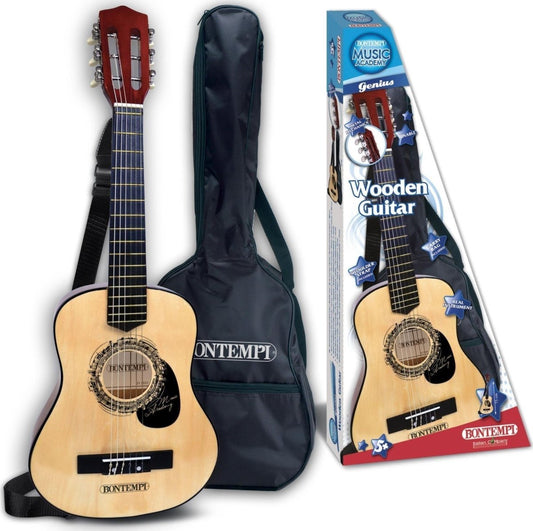 Chitarra Classica in Legno Bontempi 21 7531 75 cm Con Tracolla e Plettro - 0047663114859 - DarSaGiocattoli