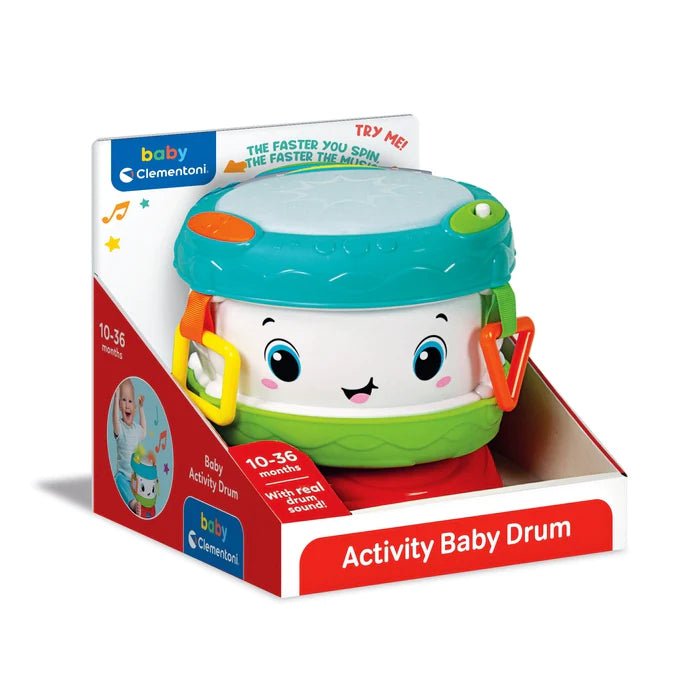 Clementoni Baby Baby Drum Tamburo 17409 - 8005125174096 - DarSaGiocattoli