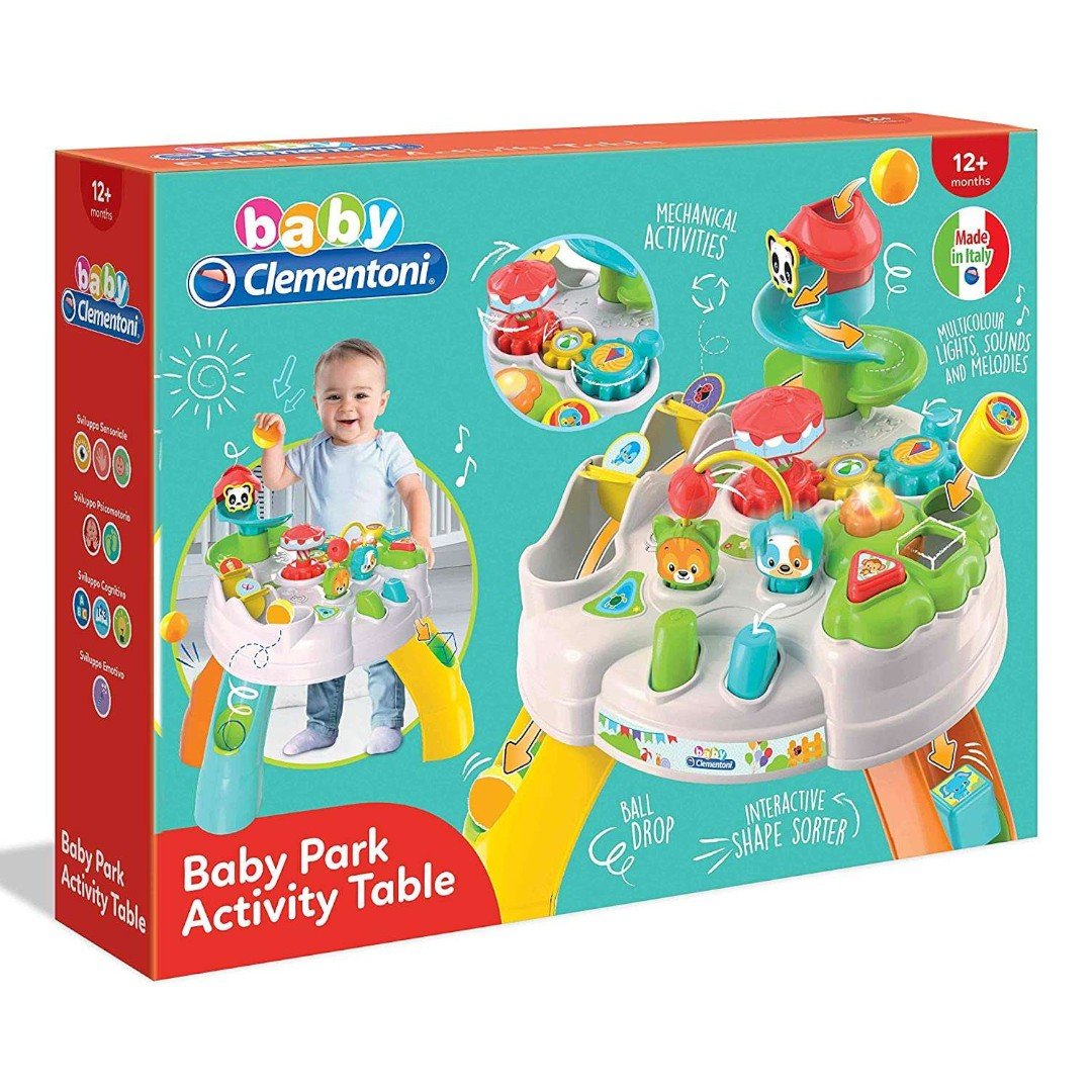 Clementoni - Baby Tavolo Happy Park Tavolino Multiattività Parco degli Animali - 8005125173006 - DarSaGiocattoli