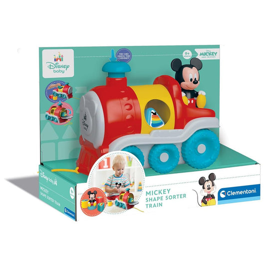 Clementoni Disney Shape Sorter Train Trenino con Personaggio Mickey e Formine 17900 - 8005125177226 - DarSaGiocattoli