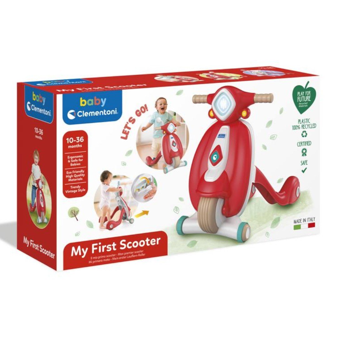 Clementoni Il Mio Primo Scooter Prima Infanzia Bambini 10 mesi+ - 8005125174034 - DarSaGiocattoli