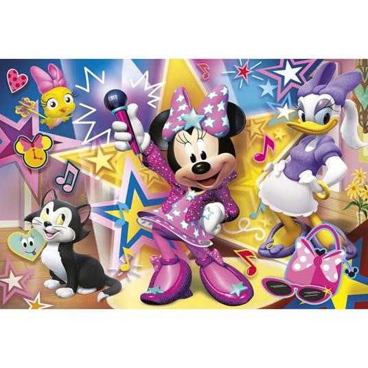 Clementoni Mickey & Friends Supercolor Puzzle - Minnie Happy Helper - 60 pezzi 26443 - 8005125264438 - DarSaGiocattoli