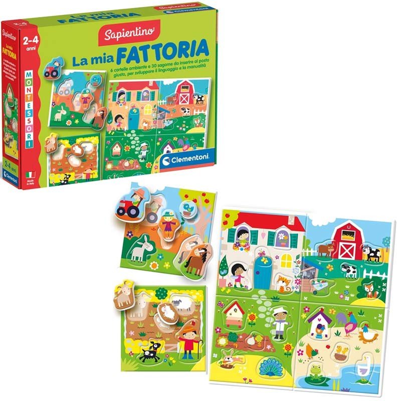 Clementoni Montessori Baby La Mia Fattoria 16856 - 8005125168569 - DarSaGiocattoli