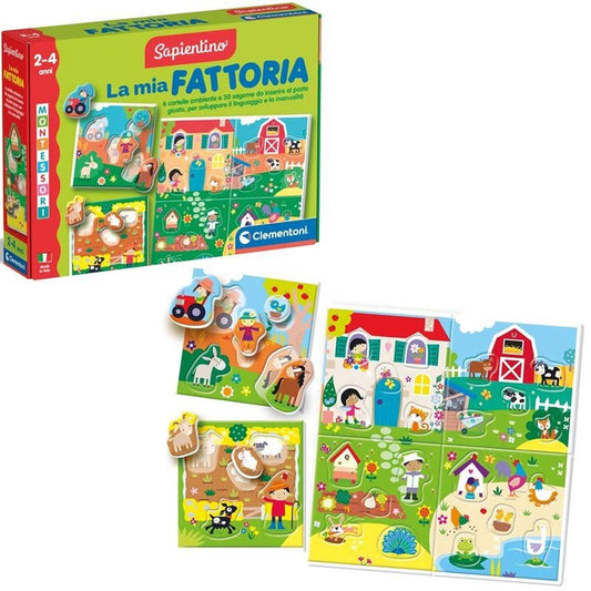 Clementoni Montessori Baby La Mia Fattoria 16856 - 8005125168569 - DarSaGiocattoli