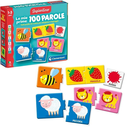 Clementoni Montessori Le Mie Prime 100 Parole 16851 - 8005125168514 - DarSaGiocattoli