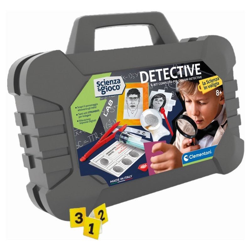 Clementoni Scienza e Gioco Lab Valigetta del Detective Kit da Investigatore 19386 - 8005125193868 - DarSaGiocattoli