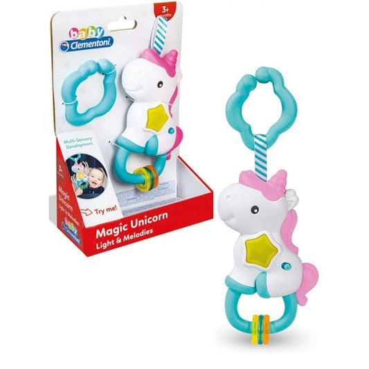 Clementoni Sonaglino Interattivo Multicolore Unicorno 3 - 36 Mesi - 8005125173334 - DarSaGiocattoli