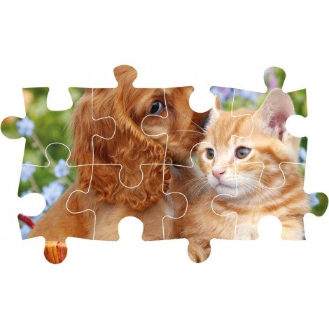 Clementoni Supercolor Cute Friends - 104 Maxi Pezzi Bambini 4 Anni Puzzle Animali Cane Gatto 25763 - 8005125257638 - DarSaGiocattoli