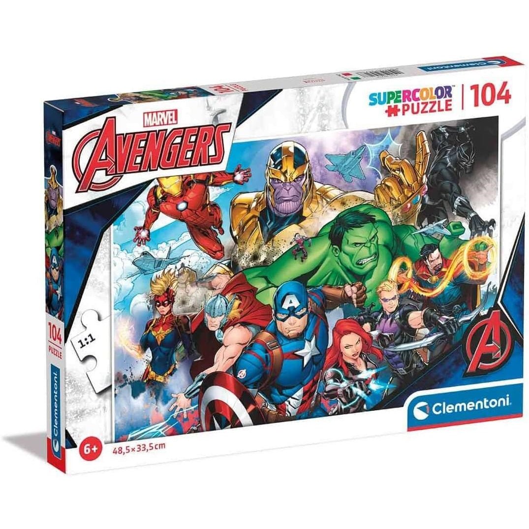 Clementoni Supercolor Puzzle Marvel Avengers 104 pezzi 25718 - 8005125257188 - DarSaGiocattoli