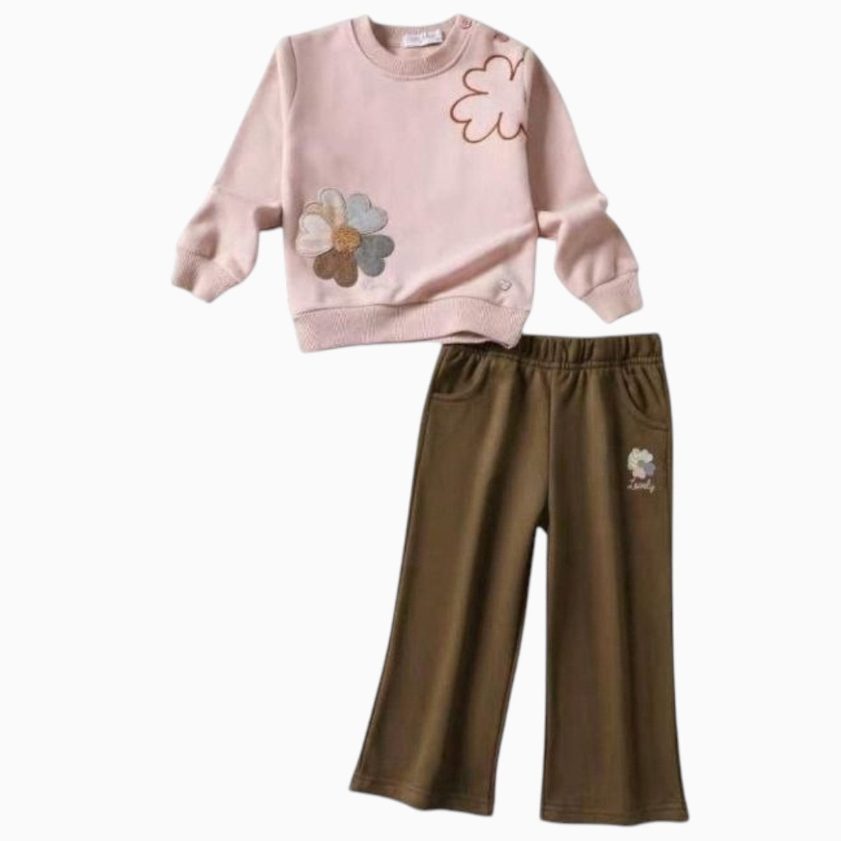 Completo Bambina 2 Pezzi 12-36 Mesi Stelle & Pupi Rosa e Marrone -  - DarSaGiocattoli