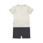 Completo Bambino 2 Pezzi Pantaloncini Blu e T-Shirt Bianca Dirkje N58673 - 8720815596070 - DarSaGiocattoli