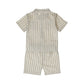 Completo Bambino 2 Pezzi Pantaloncini e Camicia Bianco a Righe Dirkje N58673 - 8720815596308 - DarSaGiocattoli