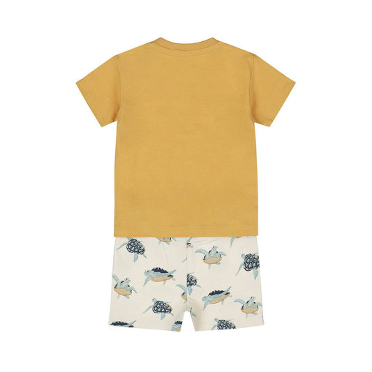 Completo Bambino 2 Pezzi Pantaloncini e T-Shirt Arancio Dirkje N58362 - 8720815594427 - DarSaGiocattoli