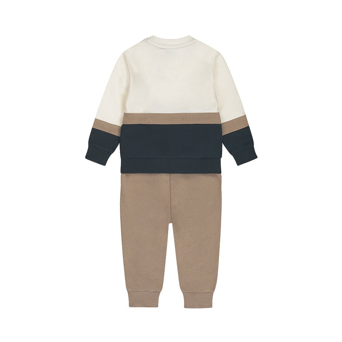 Completo Bambino Maglione Blu Scuro e Pantaloni Da Jogging Marrone Dirkje N5811 - 8720815597916 - DarSaGiocattoli