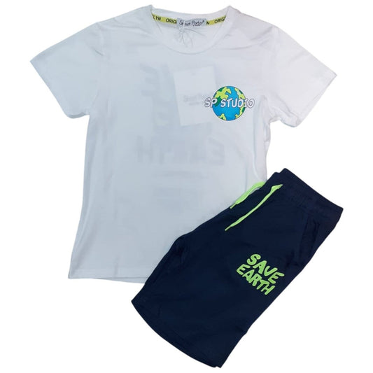Completo Bambino Street Poter SP-5050 T-Shirt e Pantaloncini Estivi In Cotone - 1195750086011 - DarSaGiocattoli
