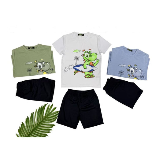 Completo Bambino T-Shirt e Pantaloncini 3 - 8 Anni Mouset HY - 496 -  - DarSaGiocattoli