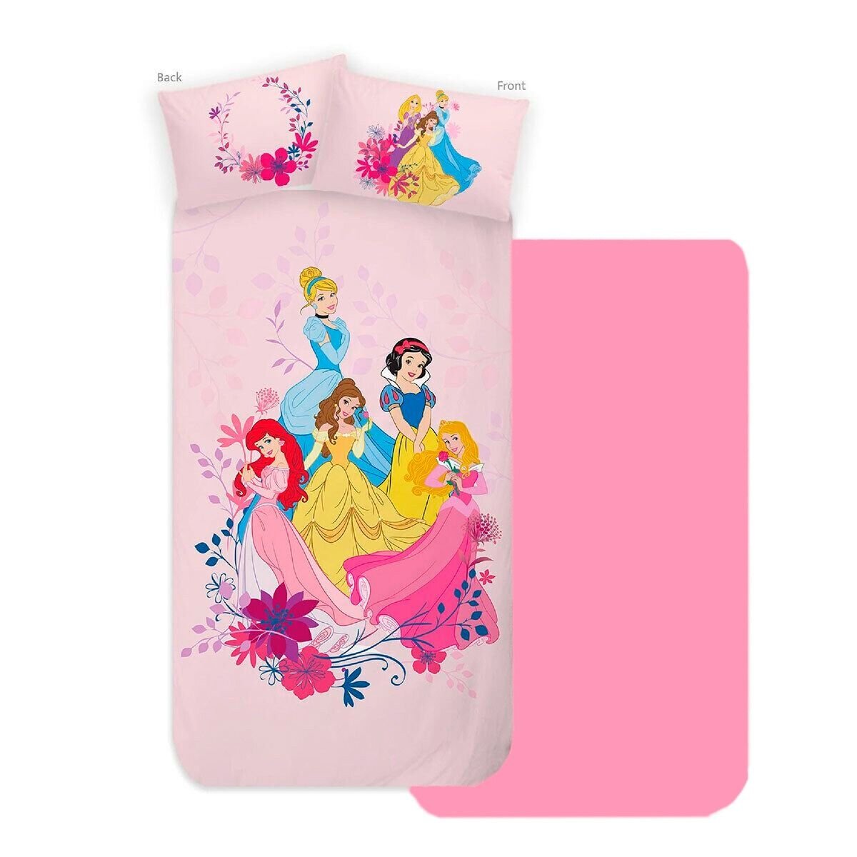 Completo Letto Lenzuola Principesse Bambina Disney Home AVE - 1176 - 5949082528031 - DarSaGiocattoli