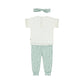 Completo Neonata 3 Pezzi Pantaloni T-Shirt e Fascia Per Capelli Dirkje N58380 - 8720815585982 - DarSaGiocattoli